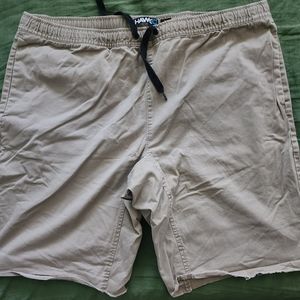 Mens Hawk Drawstring Cutoff Shorts Size XL
